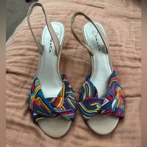 Colorful Slingback Sandals